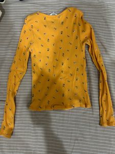 H&amp;M Ribbed Floral Top
