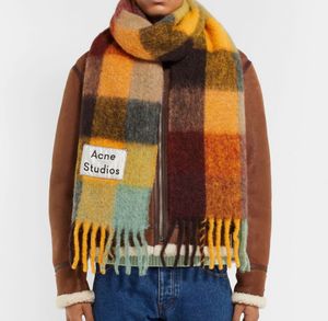 Acne Studios Mohair Checked Scarf