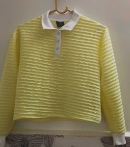 Yellow Textured Jacket