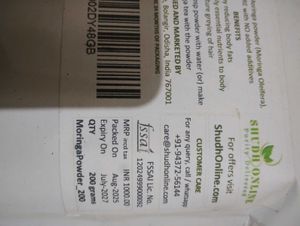 Organic Moringa Powder