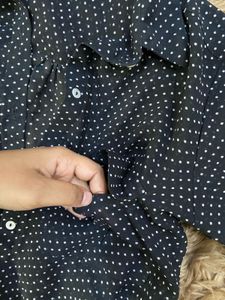 Polka Dot Sheer Blouse