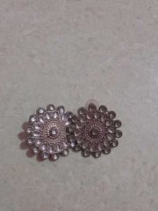 Silver Jhumka Earrings