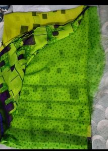 New Sarree With Unstich Blouse