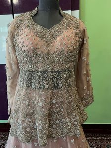 offer 🥳Elegant Peach Indian Wedding Outfit