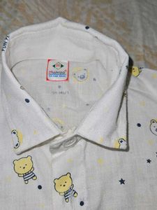 Cute Bear Print Shirt