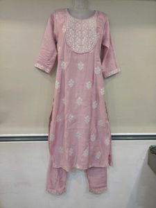 Silver Sequin  Elegant Embroidered Kurta Set