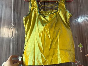 Yellow Embellished Blouse