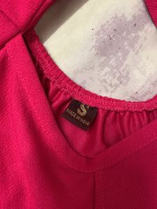 Pink Puff Sleeve Top