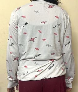 Dream &amp; Love Print Long Sleeve Top