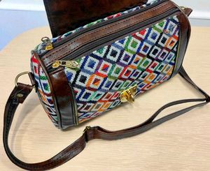 Jacquard Crossbody Bag