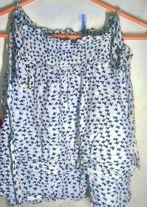 Butterfly Print Sleeveless Top