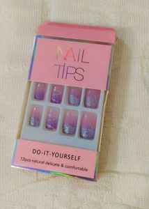 Nail Extensions With Sticker Glue
