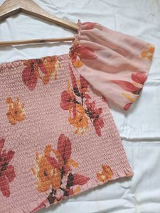 Floral Smocked Top