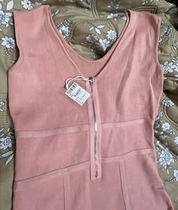 Pink Sleeveless Mini Dress
