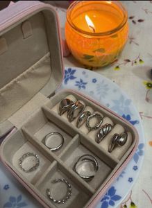 Silver Plated (Set of 10) Stackable Finger🎀