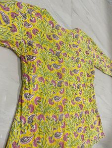 Short Yellow Kurta
