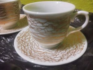 White With Golden Cupzz  ☕ Cute Cupz Crazy Prices!