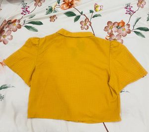 Cute Yellow Crop Top