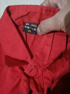 Red Casual Shirt