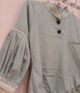 Elegant Lace Trimmed top