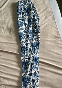 Blue &amp; White Print Anarkali🐦🤍