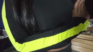 Shein Black Neon Top
