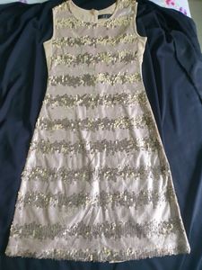 Nude Sequence Bodycon Dress