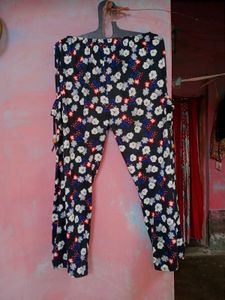 Floral Print Casual Pants