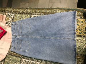 High Waist Denim Skirt