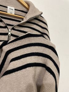 Striped Zip Top Jumper