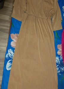 Elegant Gold Maxi Dress