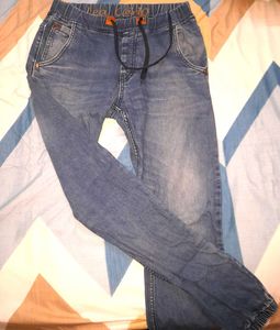 Stylish Blue Denim Joggers