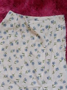 Floral Print Midi Skirt