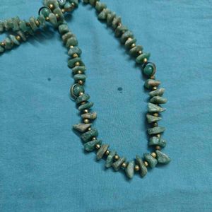 Jade And Gold Accent Neckpiece
