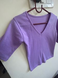 Lavender Crop Top