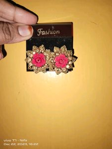Golden Rose Earring