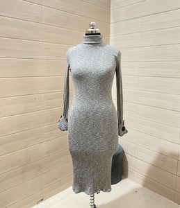 Ribbed Knit Bodycon Dress for Women