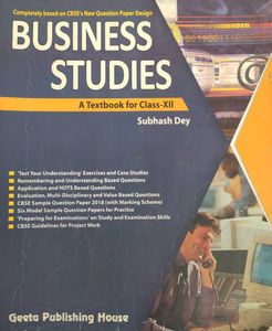 Business Studies Textbook - Class XII