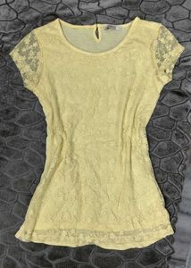 Yellow Lace Top