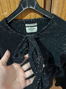 roadster Elegant Tie-Front Cardigan