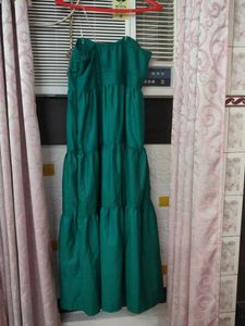 Emerald Green Tiered Maxi Dress