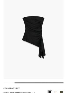 Zara Black Bandeau Top