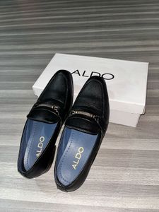 ALDO Black Leather Loafers