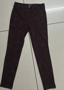 Patterned Skinny Pants