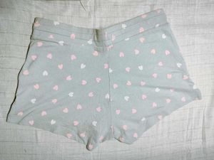 Heart Print Lounge Shorts