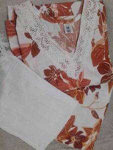 Floral Print Kurta Set totally new