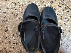 Action Brand Black School Shoes In 1 Number