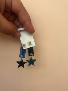 Star Drop Resin Earrings