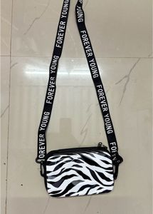 Zebra Print Crossbody Bag