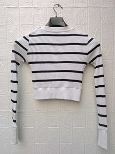 New With Tag Korean Striped Knit Cardigan